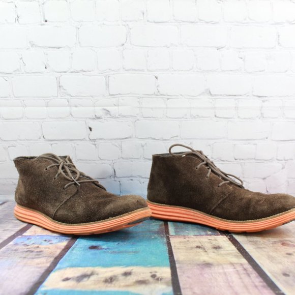 Cole Haan LunarGrand Woodbury Brown Suede Chukka Boots Size 11 M - Picture 3 of 9